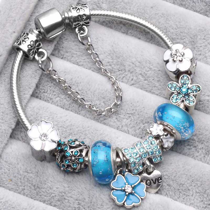 Women Pulseira Vintage Silver Jewelry