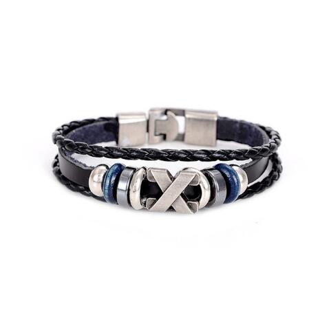 Trendy Genuine Braided Rope Leather Bracelets