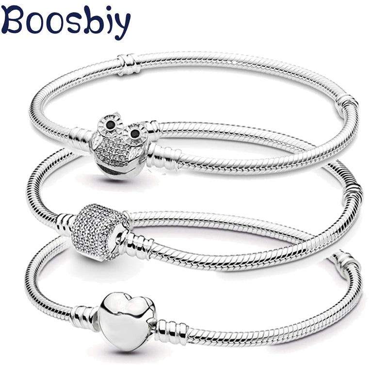 Cute Owl Snake Charm Bracelet