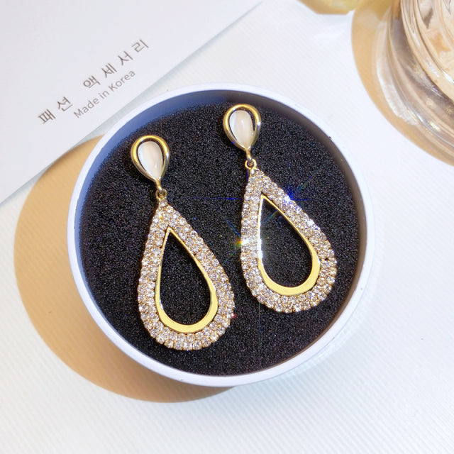 New Korean White Pearl Drop Earrings