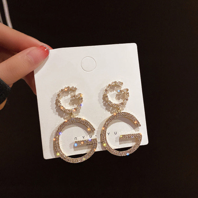 New Korean White Pearl Drop Earrings