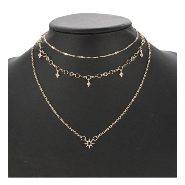 Multilayer Pendant Butterfly Necklace for Women