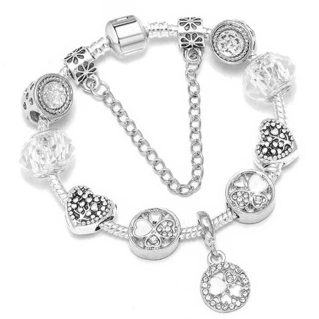 Women Pulseira Vintage Silver Jewelry