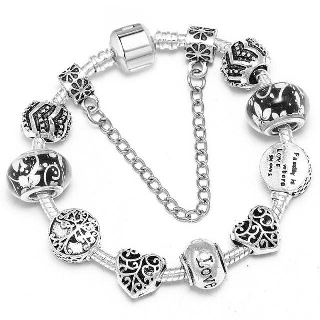 Women Pulseira Vintage Silver Jewelry