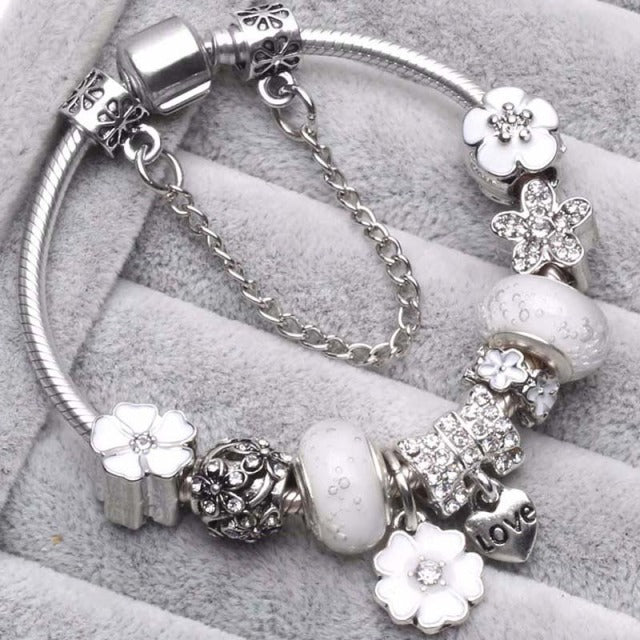 Women Pulseira Vintage Silver Jewelry