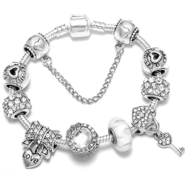 Women Pulseira Vintage Silver Jewelry