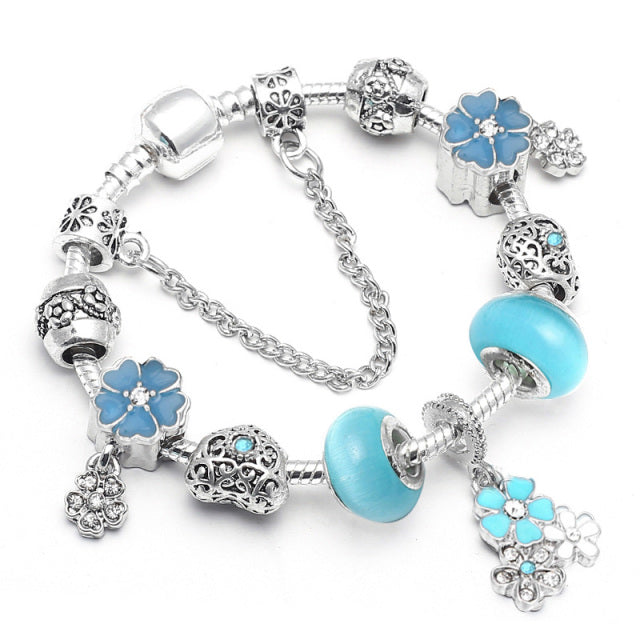 Women Pulseira Vintage Silver Jewelry