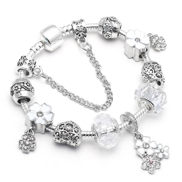 Women Pulseira Vintage Silver Jewelry