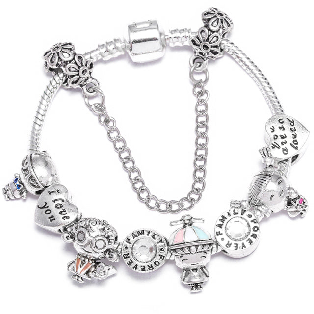 Women Pulseira Vintage Silver Jewelry