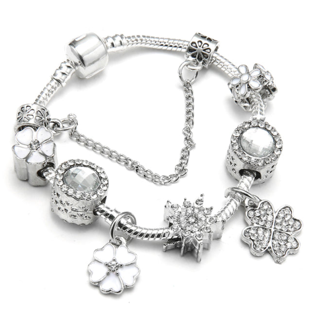 Women Pulseira Vintage Silver Jewelry