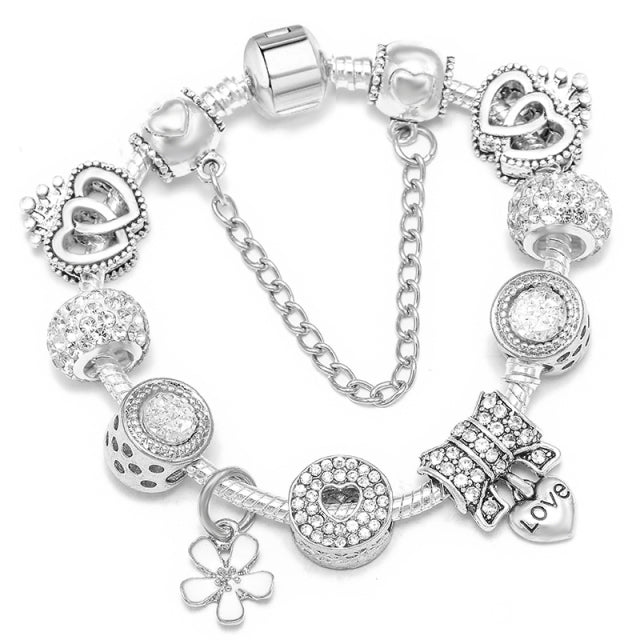 Women Pulseira Vintage Silver Jewelry