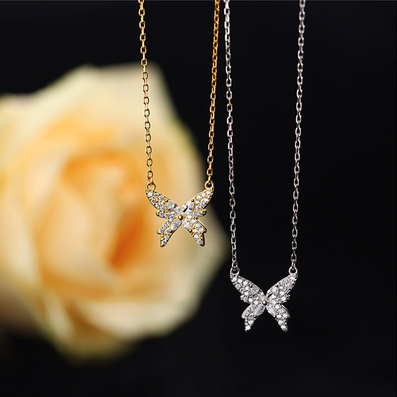 Shiny Zircon Pendant Ladies Elegant Clavicle Chain