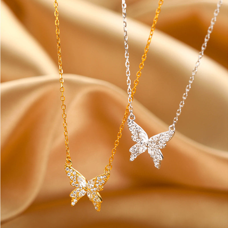 Shiny Zircon Pendant Ladies Elegant Clavicle Chain