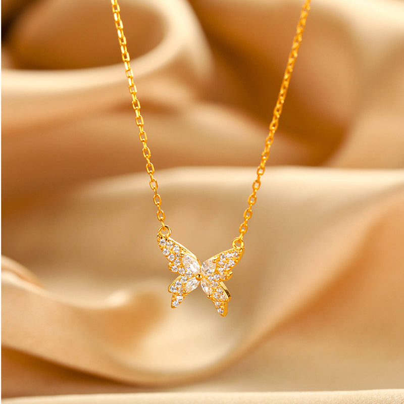 Shiny Zircon Pendant Ladies Elegant Clavicle Chain