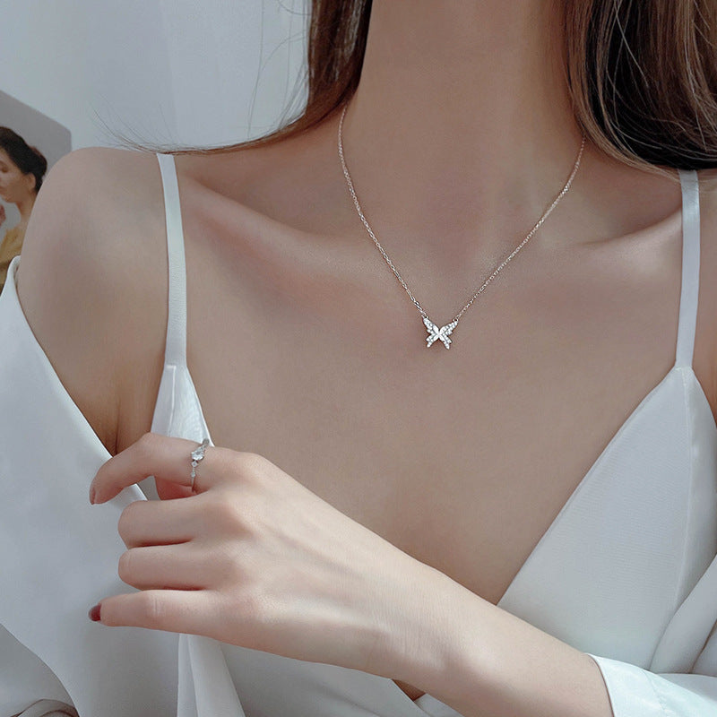 Shiny Zircon Pendant Ladies Elegant Clavicle Chain