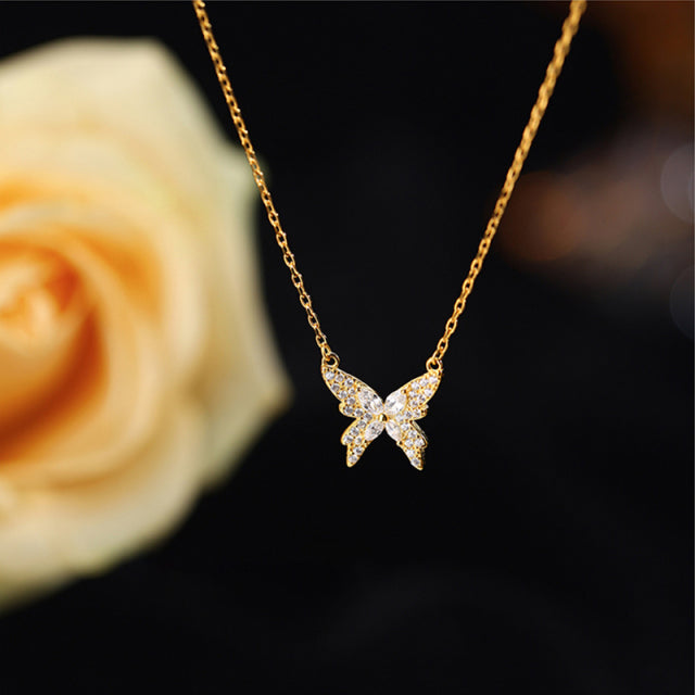 Shiny Zircon Pendant Ladies Elegant Clavicle Chain