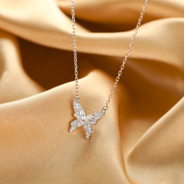 Shiny Zircon Pendant Ladies Elegant Clavicle Chain