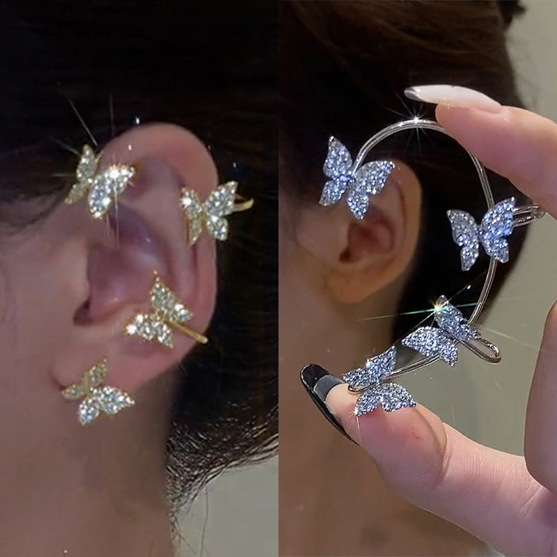 Women Sparkling Zircon Ear Cuff Clip