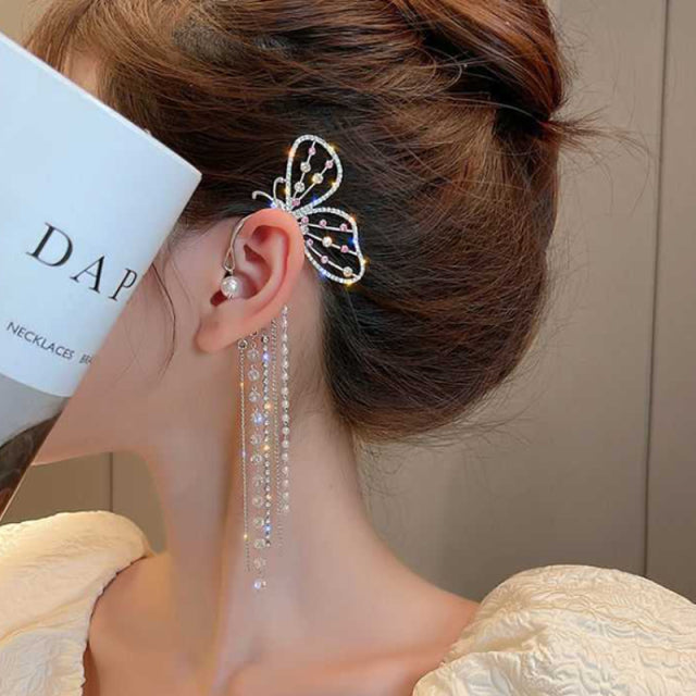 Women Sparkling Zircon Ear Cuff Clip