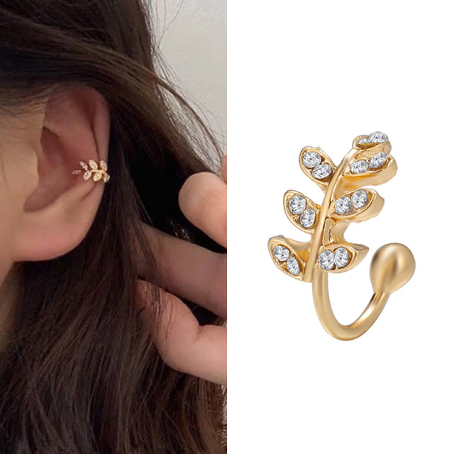 Women Sparkling Zircon Ear Cuff Clip