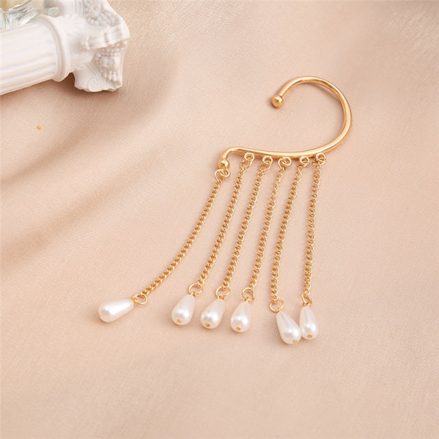 Women Sparkling Zircon Ear Cuff Clip