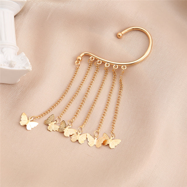 Women Sparkling Zircon Ear Cuff Clip