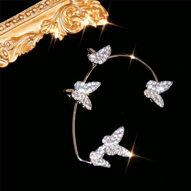 Women Sparkling Zircon Ear Cuff Clip