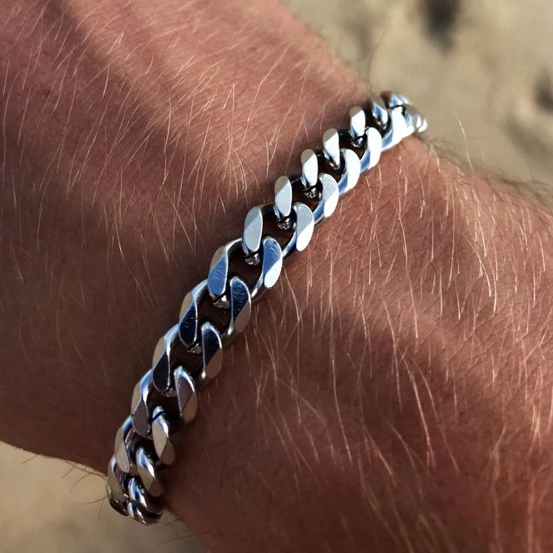 New Trendy Cuban Stainless Steel Bracelet